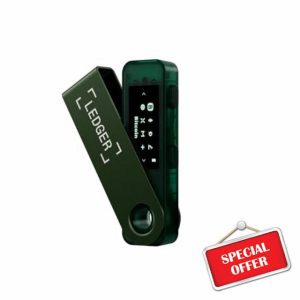 Ledger Nano S Plus: the perfect entry-level hardware wallet to securely manage all your crypto and NFTs. (Emerald Green)