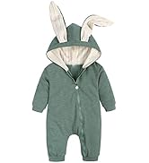 Wifgmjy Baby Snowsuit Fleece Baby Hooded Romper Snowsuit Cartoon Jumpsuit Outfits Newborn Warm Ho...