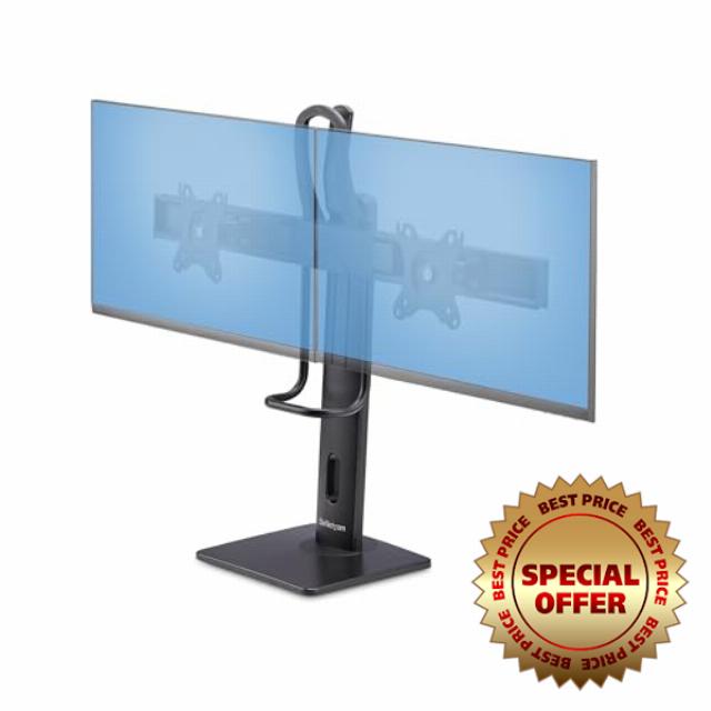 StarTech.com Crossbar Dual Monitor Desk Stand For 27inch Screens