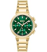 BOSS Analogue Multifunction Quartz Watch for women with Carnation gold colored Stainless Steel br...