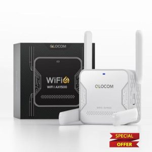 QLOCOM 2024 Newest AX1500 WiFi Extender Booster Blazing-Fast WiFi 6 1500Mbps WiFi Booster Range Extender Dual Band 5GHz & 2.4GHz Wireless Internet Booster