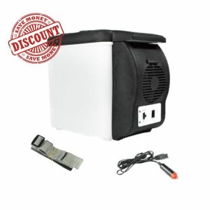 6 Liters 12V Portable Car Fridge Compact for Road Trips Low Noise Cool to