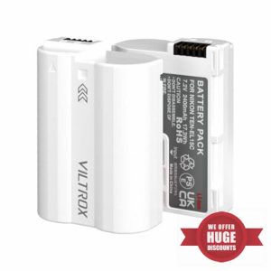 VILTROX 2 Pack EN-EL15C Replacement Batteries 2400mAh USB-C Fast Charging Rechargeable Camera Battery Compatible with Nikon Zf