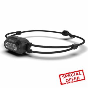 Silva Head Torch Battery Powered - Rechargeable USB-C - Smini Fly - 38 Grams - 250 Lumen Head Lamp - 3 Brightness Levels - White and Red LEDs - Battery Indicator - For Running in Urban Areas & Outdoor            [Energy Class A]