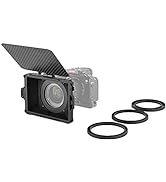 SMALLRIG Mini Matte Box Lite, Camera Matte Box with Top Flag, Compatible with 67mm/72mm/77mm/82mm...
