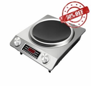 3500W Portable Table Top Electric Cooker Electric Single Hob Single Electric Hot Plate with 10 Temperature Settings - Cooker Hotplate Stove Cast Iron Heating Plate for Home Kitchen Camping Cooking