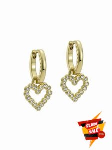 Ted Baker Amora Crystal Halo Heart Huggie Earrings For Wome
