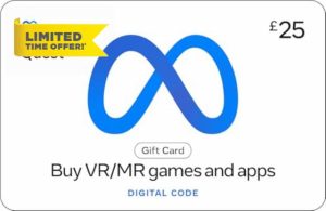 META QUEST Gift Code £25 - Download Code - UK Only