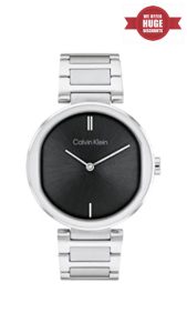 Calvin Klein Analogue Quartz Watch for Women Sensation Collection with Stainless Steel or Leather Bracelets