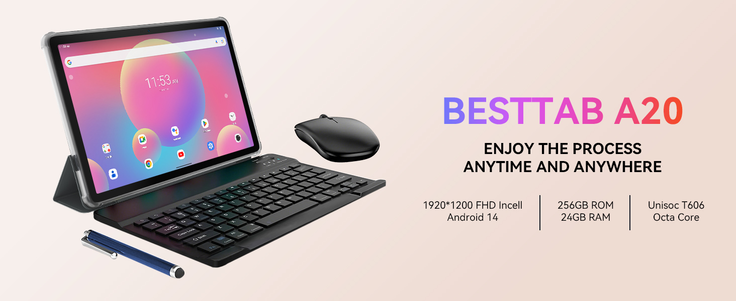 BESTTAB A20 ENJOY THE PROCESS ANYTIME AND ANYWHERE