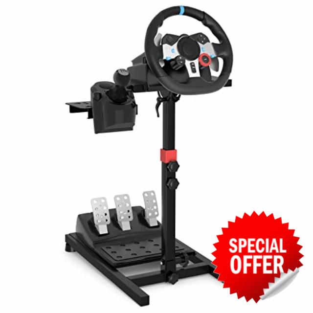 DIWANGUS Steering Wheel Stand Foldable Racing Steering Wheel Stand Suitable for Logitech G27 G29 G920 G923 Thrustmaster T248X T248 T300RS T300 PS4 PS5 TX Xbox 360 Xbox One