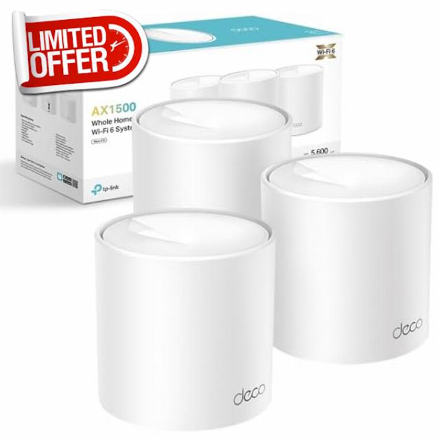 TP-Link Deco X10(3-pack) AX1500Mbps Whole Home Mesh WiFi 6 System