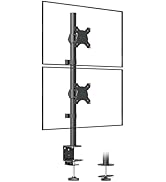 BONTEC Dual Monitor Stand for 13-27 inch Screens, Ergonomic Double Monitor Mount Stands for Desks...