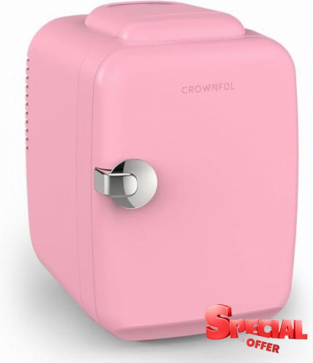 CROWNFUL Mini Fridge