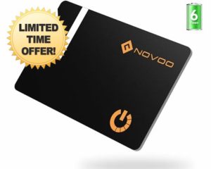 NOVOO Slim SmartCard Wallet Tracker Air Tag - 1.6mm Thin