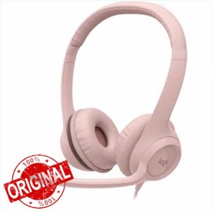 Logitech H390 Wired Headset Noise Cancelling Microphone - Rose