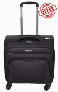 Divergent Retail Pilot Case 4 Wheels Office Business Organiser Carry on Cabin Suitcase Horizon Black