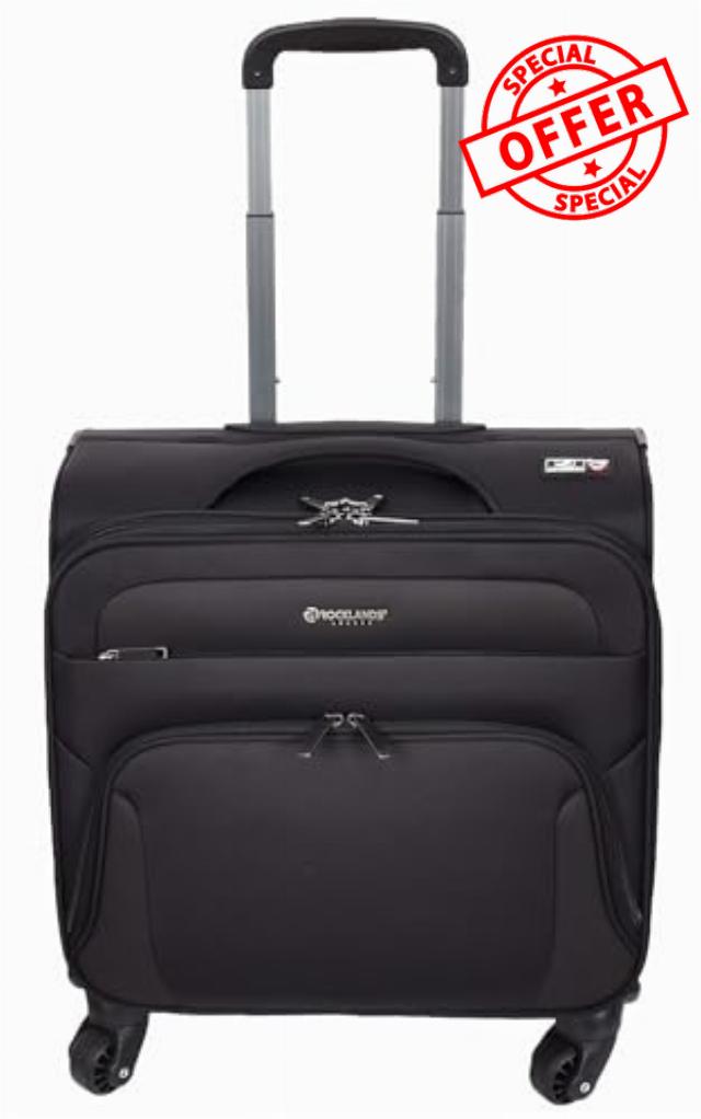 Divergent Retail Pilot Case 4 Wheels Office Business Organiser Carry on Cabin Suitcase Horizon Black