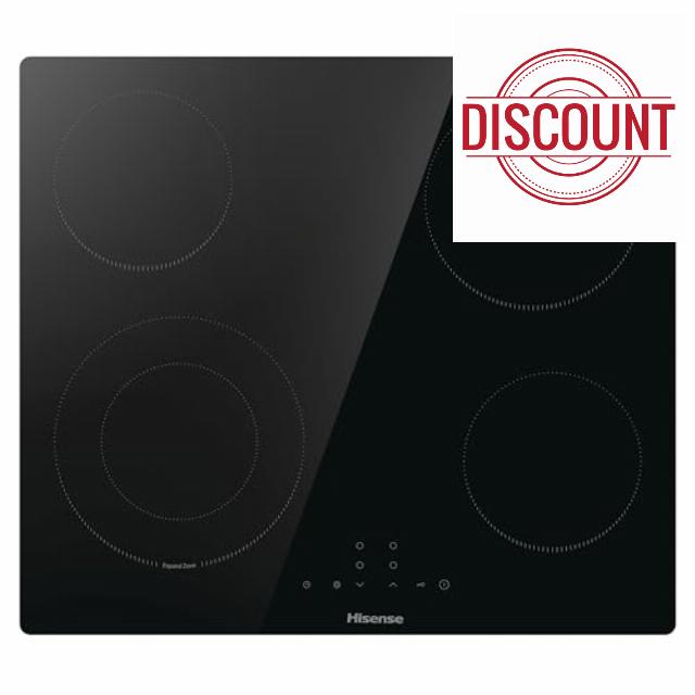 Hisense E6422SC Built-in 60cm Electric Ceramic Hob with Child Lock