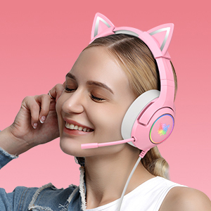 pink gaming headset