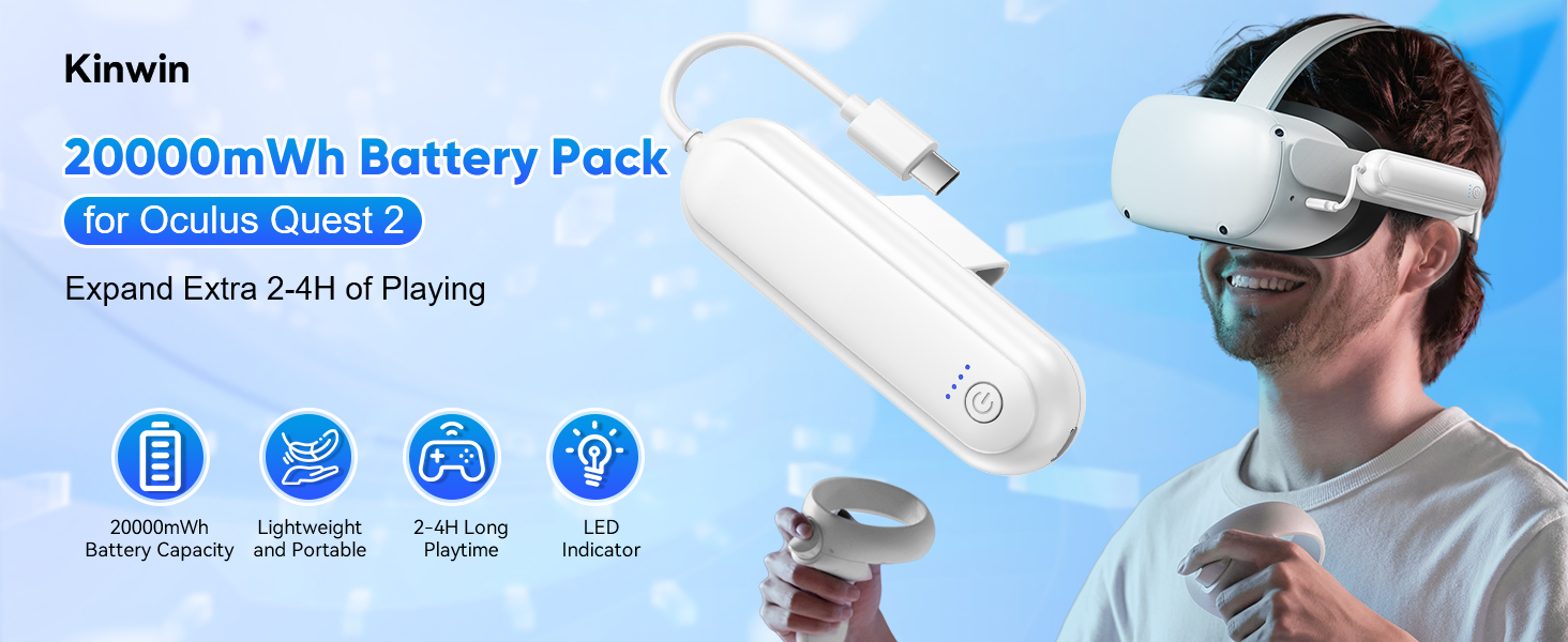 Battery pack for oculus quest 2