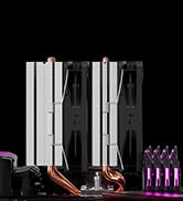upHere gaming ARGB High Performance CPU Air Cooler, 6 Heat Pipes CPU Cooler, Dual 120mm PWM Fan P...