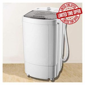 Portable Spin Dryer Machine for Clothes 9.8KG Capacity Gentle PreDrying Space Saving Design Ideal for Adults Children and Students Type C Color Option Included