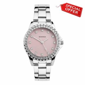 Sekonda Elizabeth Women's Quartz Watch 33mm with Stone Set Case