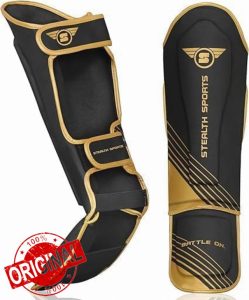 Stealth Sports Shin Guards – Boxing Muay Thai Instep Leg Protector for Martial Arts
