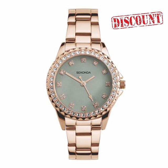 Sekonda Elizabeth Women's Quartz Watch 33mm with Stone Set Case
