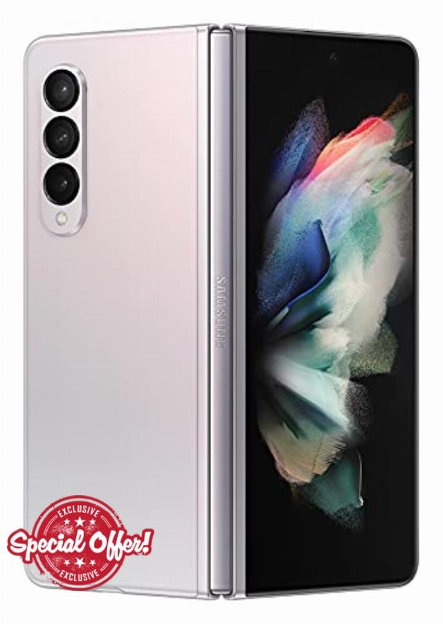 Samsung Galaxy Z Fold3 5G SM-F926B 19.3 cm (7.6") Android 11 USB Type-C 12 GB 512 GB 4400 mAh Silver (Renewed)