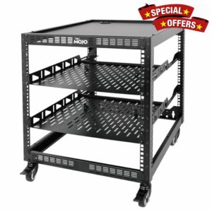 Tecmojo12U Open Frame Network Rack for Servers & AV Gear
