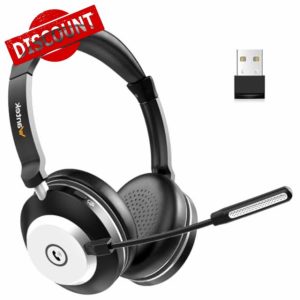 Wantek Wireless Headset with Mic for Work