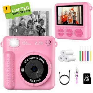 CUIOLTOY Kids Camera Instant Print