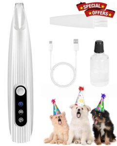 FURBONA Upgraded Dog Paw Trimmer with LED Light