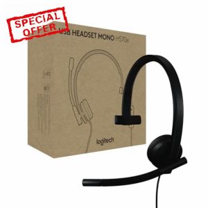 Logitech H570e USB Headset With Microphone for PC and Mac