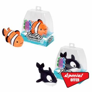 Zhu Zhu Pets | Zhu Zhu Aquarium Toy Fish Twin Pack - Finnegan & Flip | Interactive