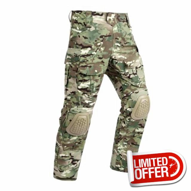 TREKMASTER Men's G3 Combat Pants with Knee Pads: Tactical Paintball Pants