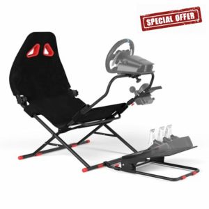 DIWANGUS UK Steering Wheel Stand Racing Simulator Cockpit with Seat Rig Foldable Racing Wheel Stand Sim Racing Cockpit for Logitech G29 G920 G923 G27 G25 T248X T248 T300RS T150 458 TX Xbox PS4 PS5
