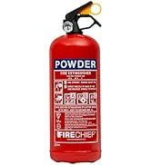 Multi Purpose Powder Fire Extinguisher – Ready to Use in Seconds – 1kg ABC Fire Extinguisher for ...