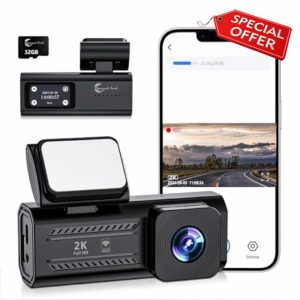 Diamond Lark 2K Front Dash Cam with WiFi
