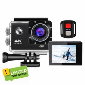 Peppy 4K Action Camera 20MP Ultra HD WiFi Waterproof Sports Camera