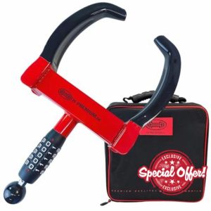 HEYNER® Wheel Clamp Lock Coded T-Block Pro (850500) - Advanced Anti-Theft Security Device for Campervans and Cars - 5-Digit Combination Lock