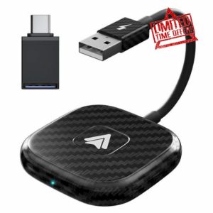 DashLink Wireless Android Auto Adapter | Converts Wired to Wireless Android Auto | Plug & Play | Easy Set Up | 2024 Upgrade | Compact and Portable Dongle | Android Auto Wireless Adapte