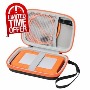 YUSSOT Case Compatible with LaCie Rugged Mini 1TB/ 2TB/ 4TB/ 5TB External Hard Drive Portable HDD