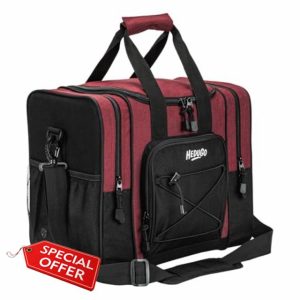 HEDUGO Bowling Ball Bag for Single Ball Bowling Tote Bag with Foam Cushion Bowling Handbags with Padded Strap for Men Women Gift Fits Bowling Shoes Up to Mens Size 14 and Accessories