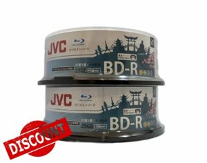 50 -Pack BD-R Disc Blu Ray 1-6 25GB Capacity 130 Minutes Inkjet Printable