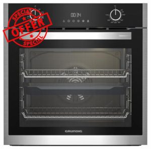 GRUNDIG GEBM19300XC 60cm HotAero Pro Single Electric Multifunction Oven - Stainless Steel            [Energy Class A+]