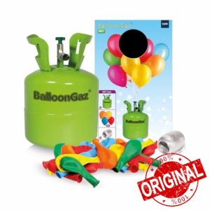 Helium Bottle with 20 Colourful Balloons and String for up to 20 Balloons 0.14 m³ Balloon Gas Se