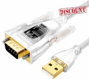 DTech USB to Serial Adapter Features FTDI Chip DB9 9 Pin RS232 to USB Cable FT231 Chipset Compatible with Windows 11 10 8 7 XP Mac OS Linux RS-232 Data Lights Detect (2M)
